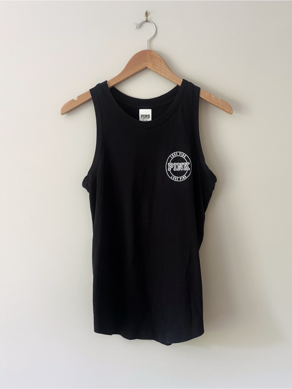 PINK by Victoria's Secret Black Muscle Cotton Tee